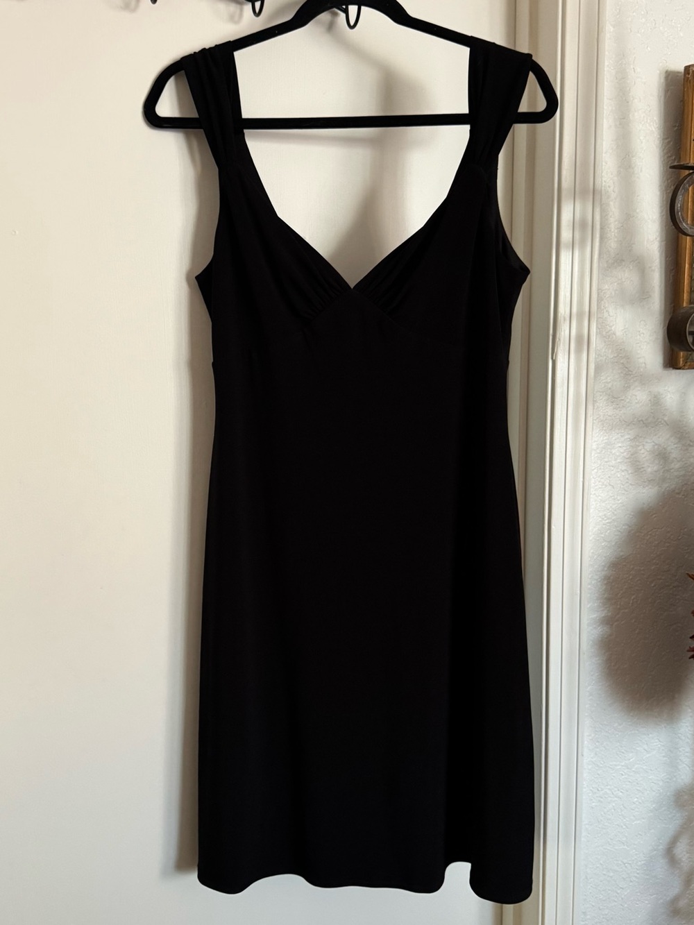 Y2K 90s Slinky Lycra Black Sweetheart Cocktail  Dress